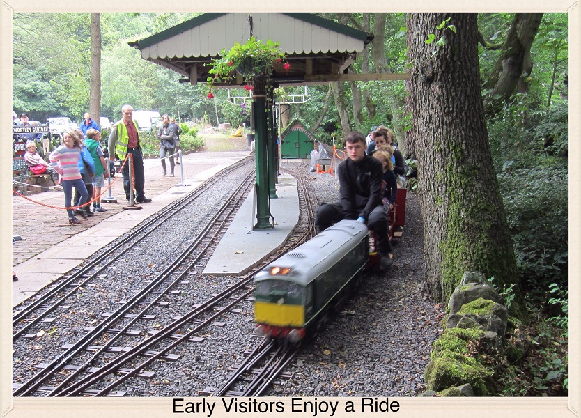 Passengers Wait for the Next Train